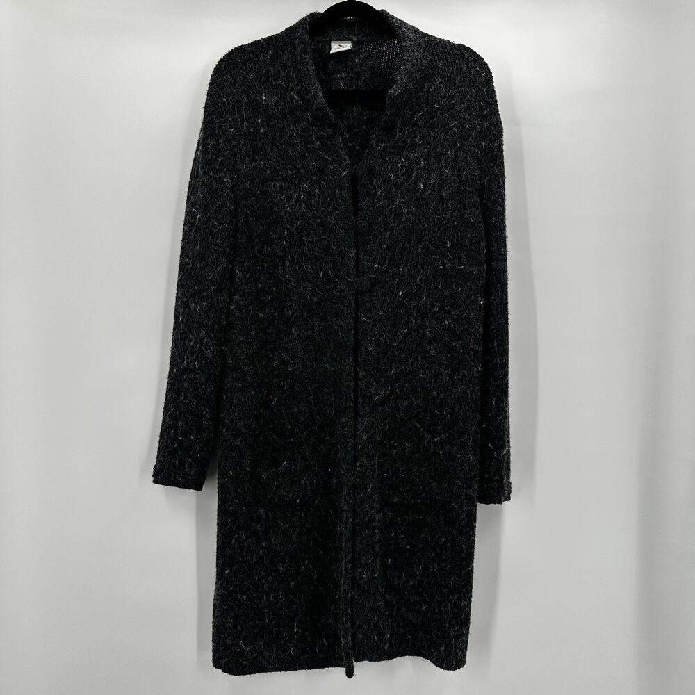 Alpaca Warehouse Sweater Womens OS Gray Duster Wool Long Chunky‎